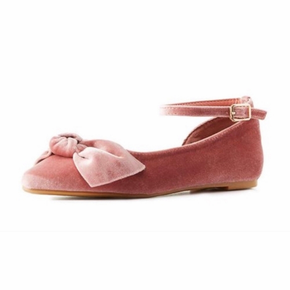 BAMBOO Shoes - Bamboo 8 Flats Maeve Shoes Mauve Pink Velvet